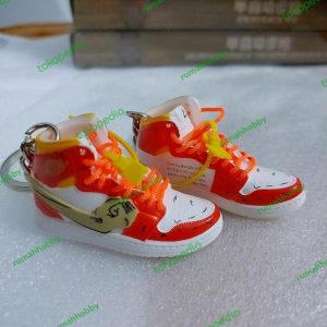 1/6 Sepatu Sneakers Nike Jordan 1 x Luffy One Piece Miniature Figure