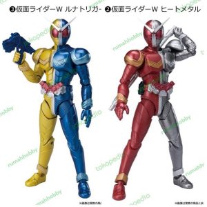 Shodo XX Kamen Rider W Double Heat Metal dan Luna Trigger set